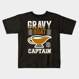 Gravy Boat Captain Kids T-Shirt